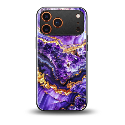 Purple Majesty back phone cover | glass case for iphone 17 pro