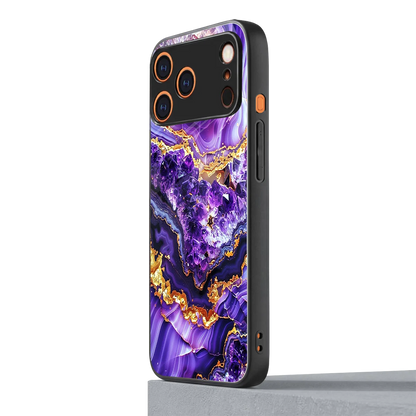 Purple Majesty iphone 17 pro max mobile cover | shockproof glass phone case