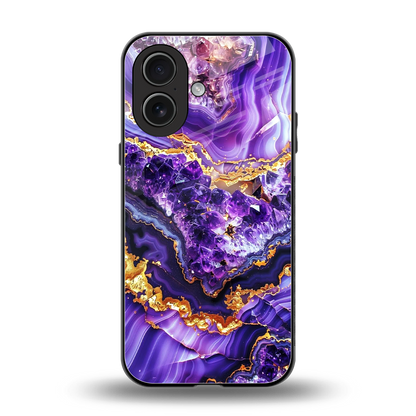 Purple Majesty back phone cover | glass case for iphone 17