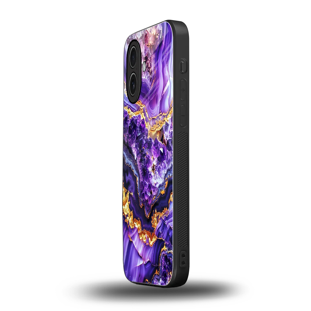 Purple Majesty iphone 17 mobile cover | shockproof glass phone case