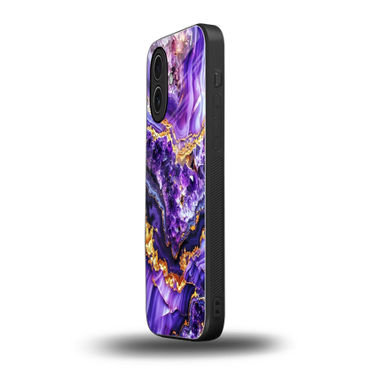 Purple Majesty iphone 17 mobile cover | shockproof glass phone case