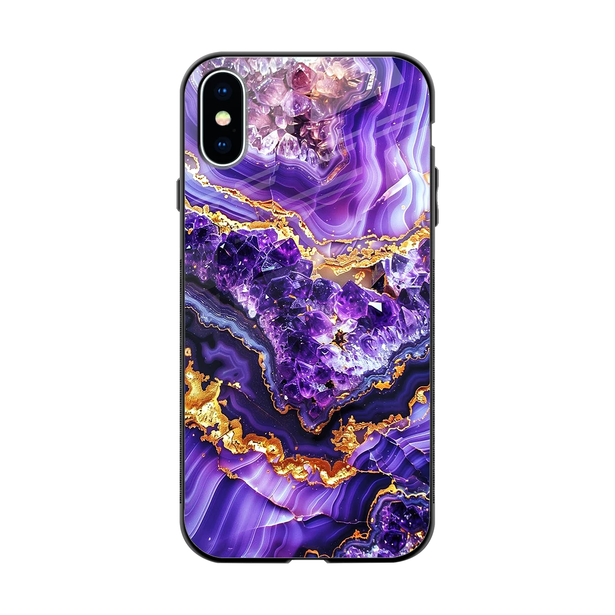 Purple Majesty back phone cover | glass case for iphone x