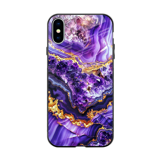 Purple Majesty back phone cover | glass case for iphone x