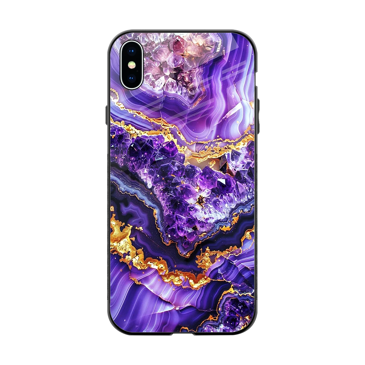 Purple Majesty back phone cover | glass case for iphone xs max