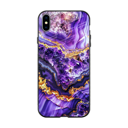 Purple Majesty back phone cover | glass case for iphone xs max