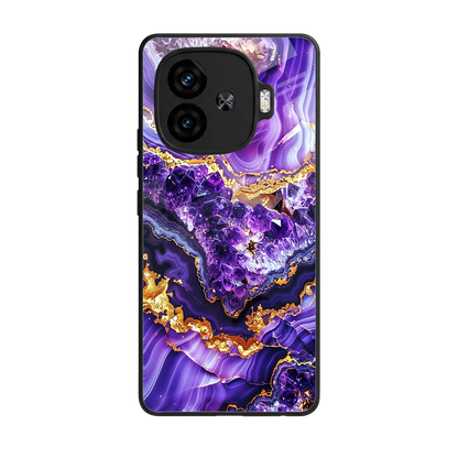 Purple Majesty back phone cover | glass case for iqoo neo 10r 5g