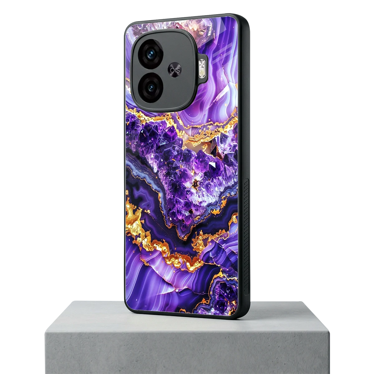 Purple Majesty iqoo neo 10r 5g mobile cover | shockproof glass phone case