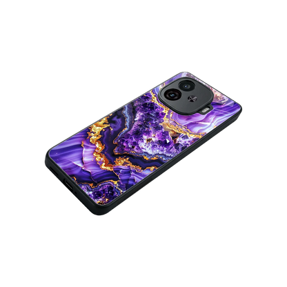 Purple Majesty stylish phone case for iqoo neo 10r 5g | glossy glass and slim fit