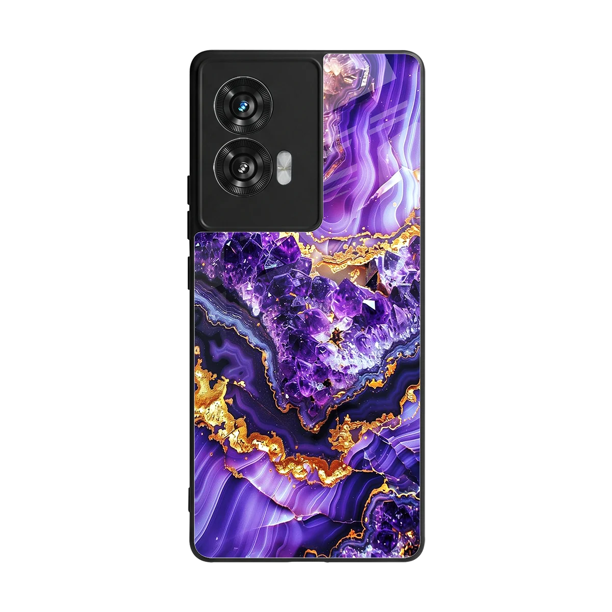 Purple Majesty back phone cover | glass case for motorola edge 50 fusion