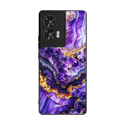 Purple Majesty back phone cover | glass case for motorola edge 50 fusion