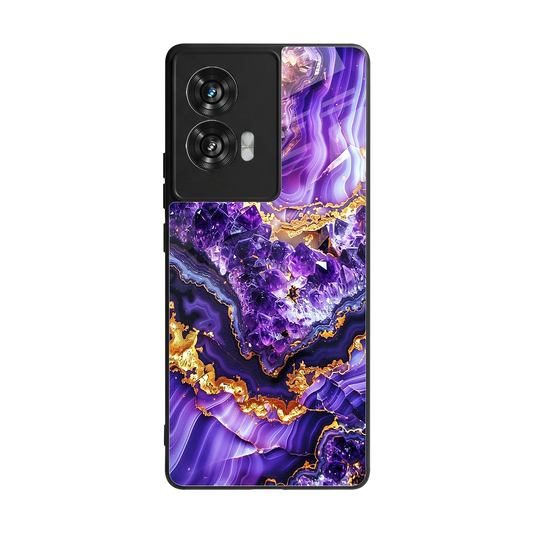 Purple Majesty back phone cover | glass case for motorola edge 50 fusion