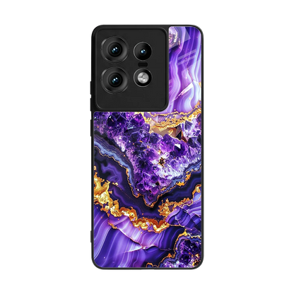 Purple Majesty back phone cover | glass case for motorola edge 50 pro