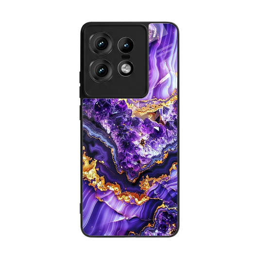 Purple Majesty back phone cover | glass case for motorola edge 50 pro