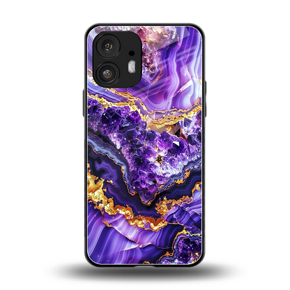 Purple Majesty back phone cover | glass case for nothing phone 2