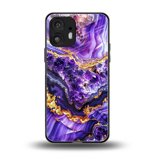 Purple Majesty back phone cover | glass case for nothing phone 2