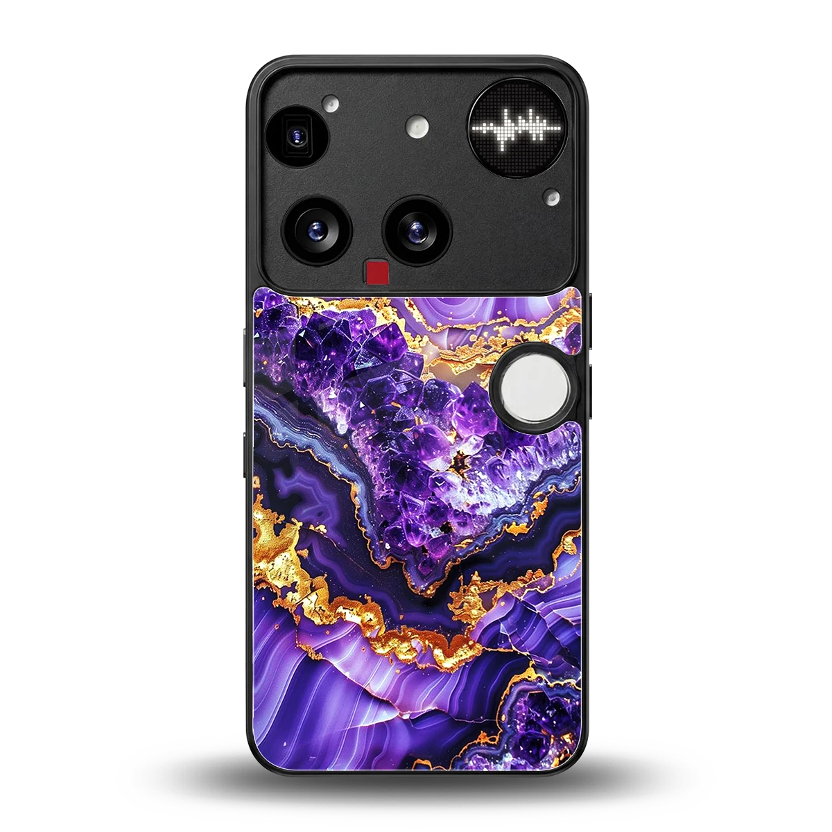 Purple Majesty back phone cover | glass case for nothing phone 3