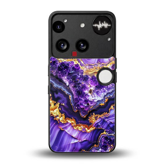 Purple Majesty back phone cover | glass case for nothing phone 3