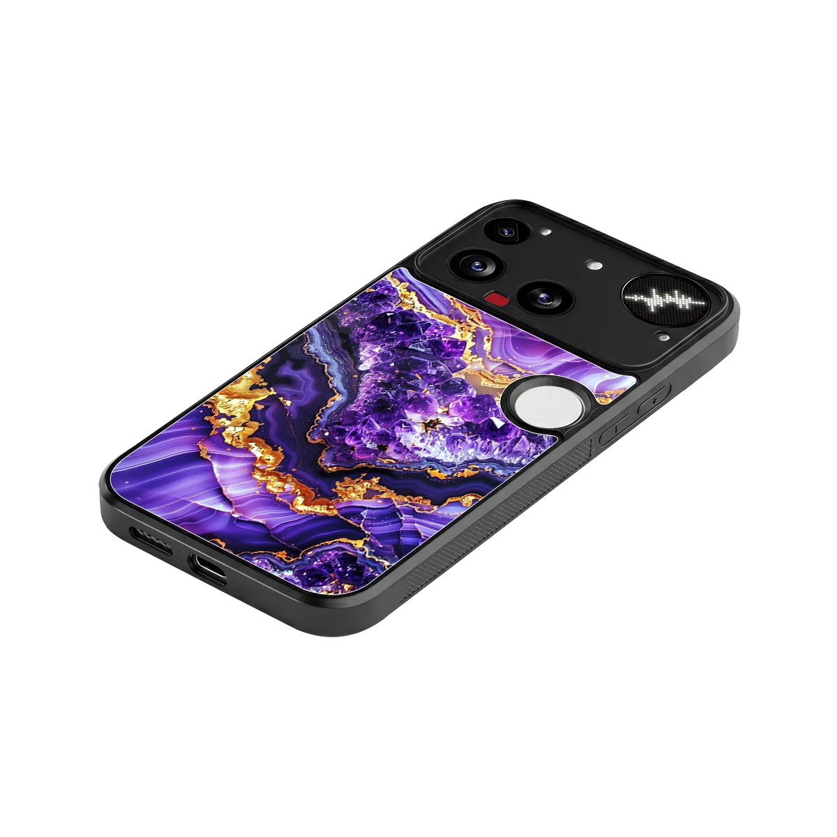 Purple Majesty stylish phone case for nothing phone 3 | glossy glass and slim fit