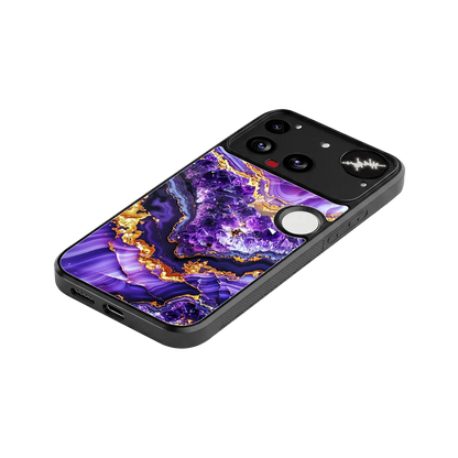 Purple Majesty stylish phone case for nothing phone 3 | glossy glass and slim fit