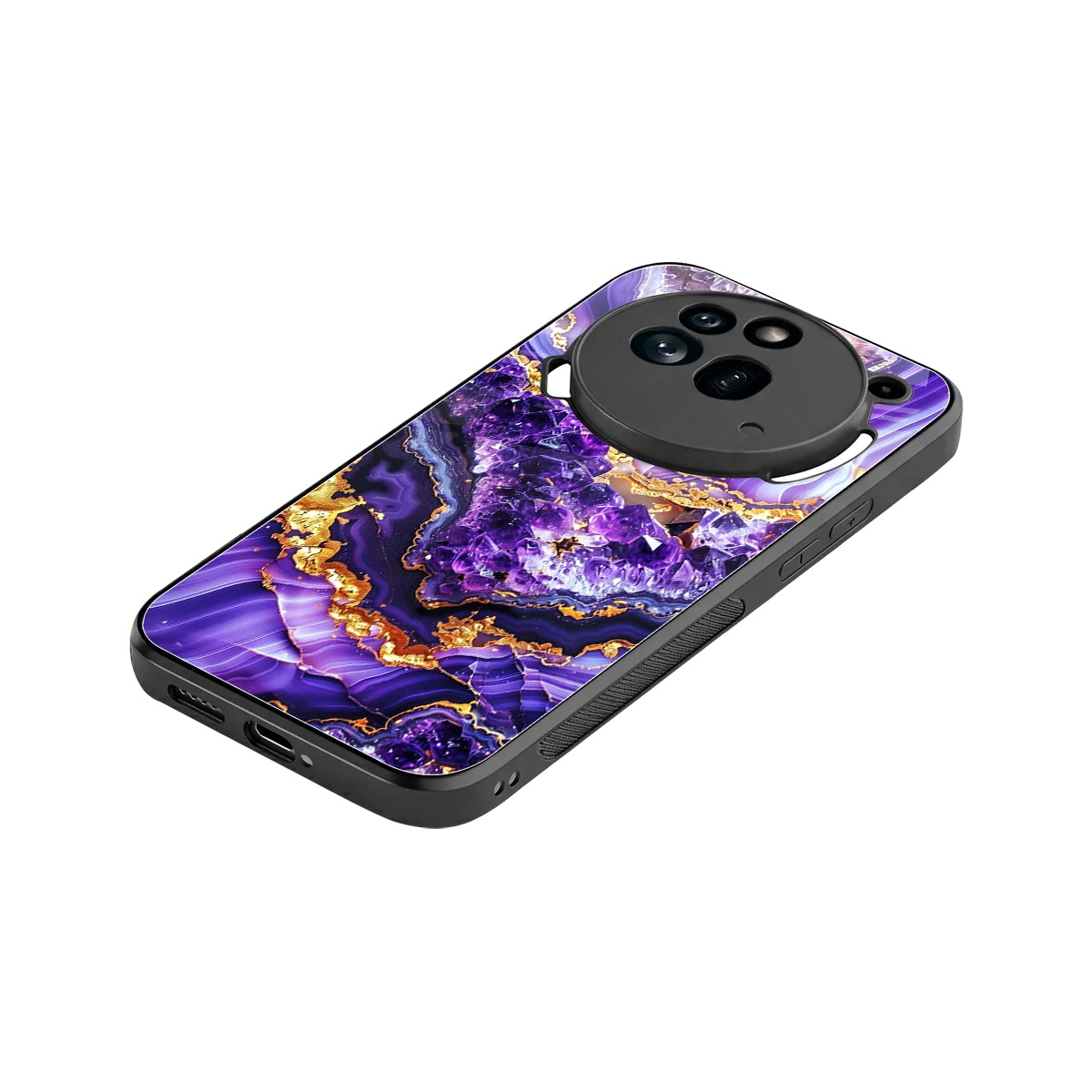 Purple Majesty stylish phone case for nothing phone 3a pro | glossy glass and slim fit