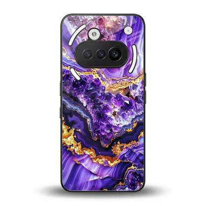 Purple Majesty back phone cover | glass case for nothing phone 3a