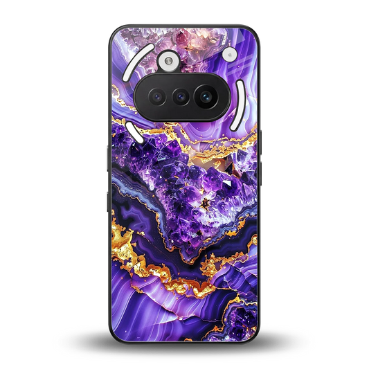 Purple Majesty back phone cover | glass case for nothing phone 3a