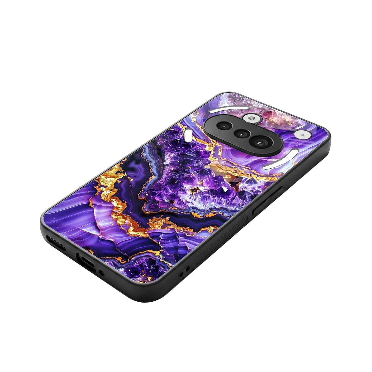 Purple Majesty stylish phone case for nothing phone 3a | glossy glass and slim fit