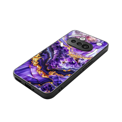 Purple Majesty stylish phone case for nothing phone 3a | glossy glass and slim fit