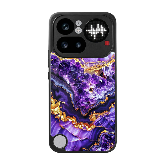 Purple Majesty back phone cover | glass case for nothing phone 4a pro