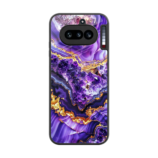 Purple Majesty back phone cover | glass case for nothing phone 4a