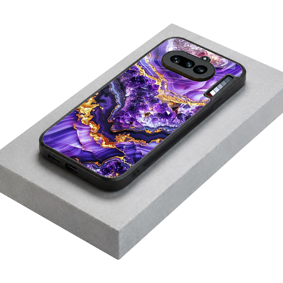 Purple Majesty stylish phone case for nothing phone 4a | glossy glass and slim fit