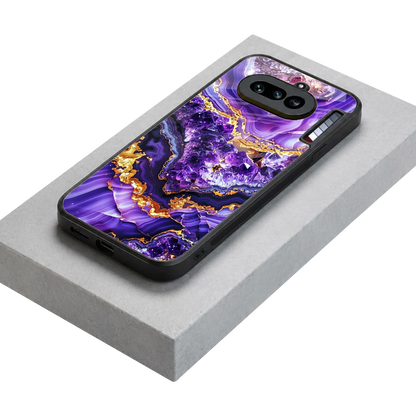 Purple Majesty stylish phone case for nothing phone 4a | glossy glass and slim fit