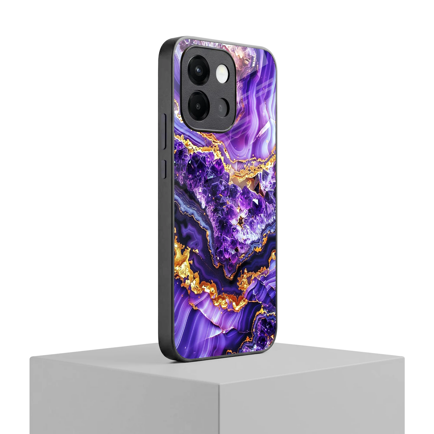 Purple Majesty oneplus 13s mobile cover | shockproof glass phone case