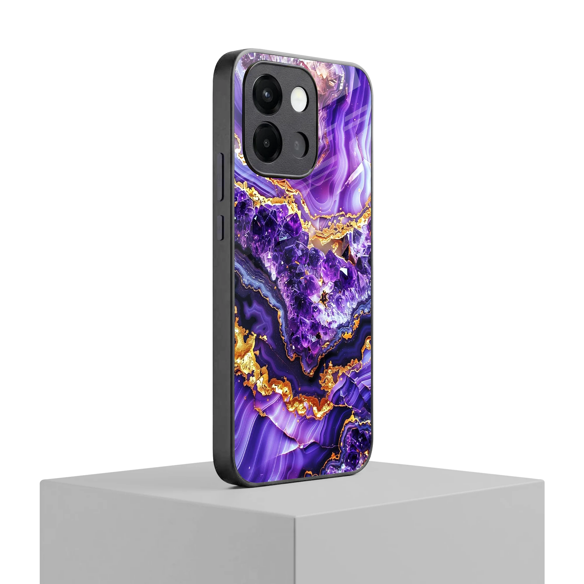 Purple Majesty oneplus 13s mobile cover | shockproof glass phone case