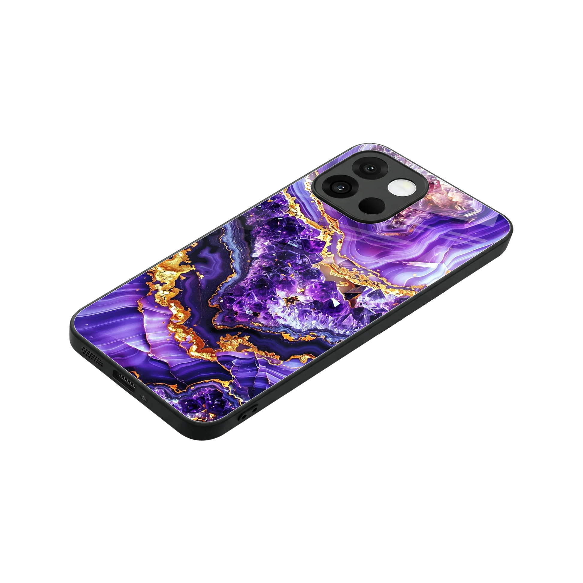 Purple Majesty stylish phone case for oneplus 13s | glossy glass and slim fit