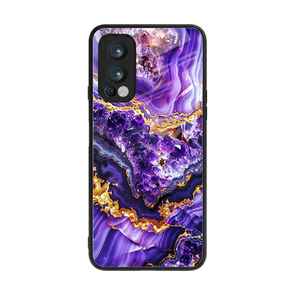 Purple Majesty back phone cover | glass case for oneplus nord 2