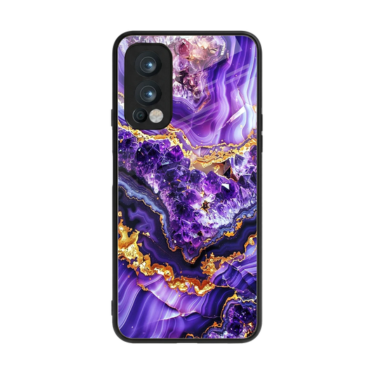 Purple Majesty back phone cover | glass case for oneplus nord 2