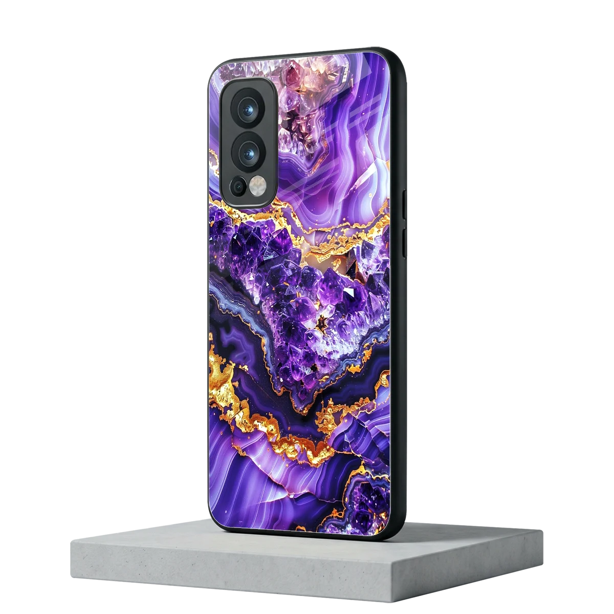 Purple Majesty oneplus nord 2 mobile cover | shockproof glass phone case