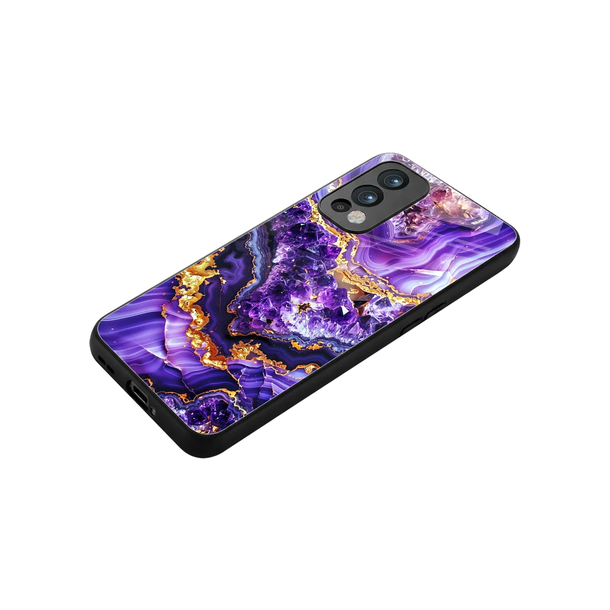 Purple Majesty stylish phone case for oneplus nord 2 | glossy glass and slim fit