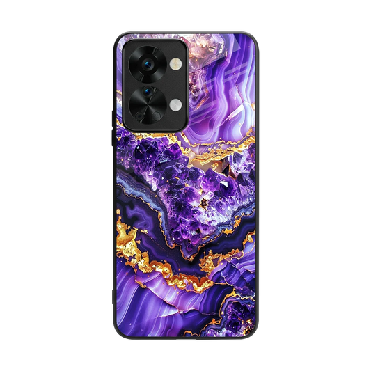 Purple Majesty back phone cover | glass case for oneplus nord 2t