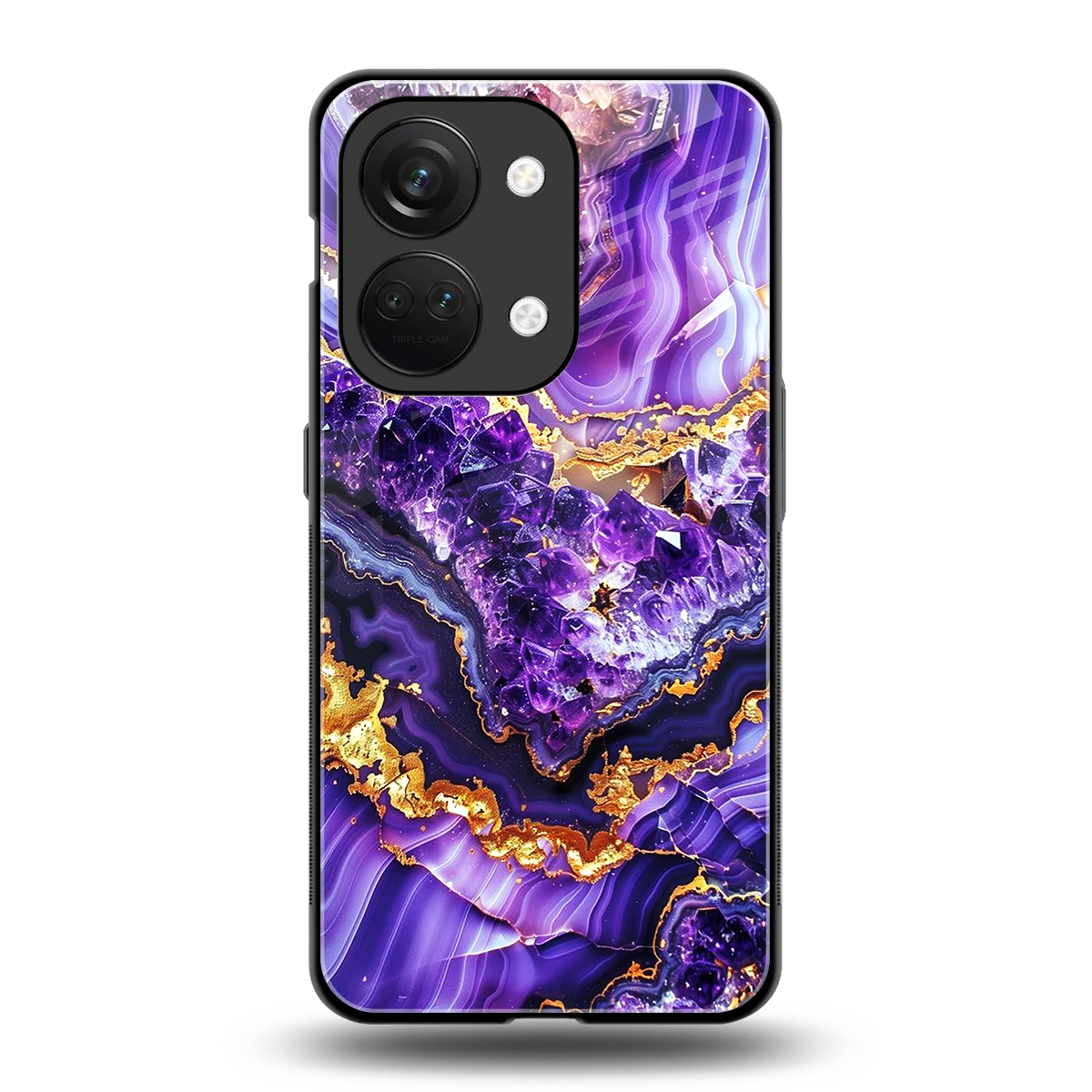 Purple Majesty back phone cover | glass case for oneplus nord 3