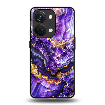 Purple Majesty back phone cover | glass case for oneplus nord 3