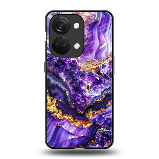 Purple Majesty back phone cover | glass case for oneplus nord 3
