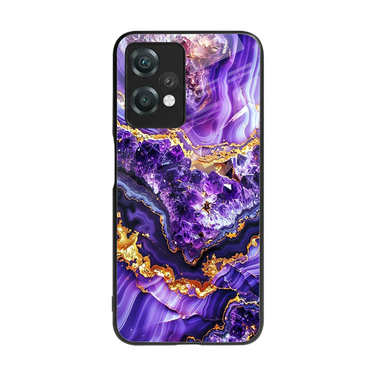 Purple Majesty back phone cover | glass case for oneplus nord ce 2 lite