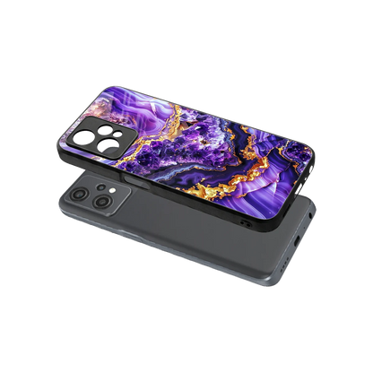 Purple Majesty sleek oneplus nord ce 2 lite cover with tempered glass back and TPU edges