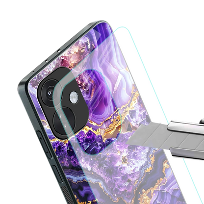 Purple Majesty stylish phone case for oneplus nord ce 3 | glossy glass and slim fit