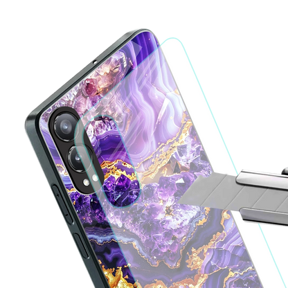 Purple Majesty stylish phone case for oneplus nord ce 4 lite | glossy glass and slim fit