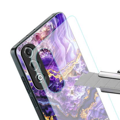 Purple Majesty stylish phone case for oneplus nord ce 4 | glossy glass and slim fit