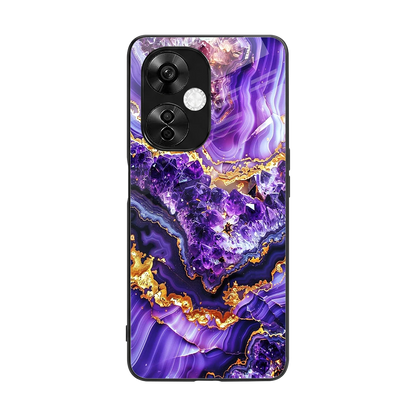 Purple Majesty back phone cover | glass case for oneplus nord ce 3 lite
