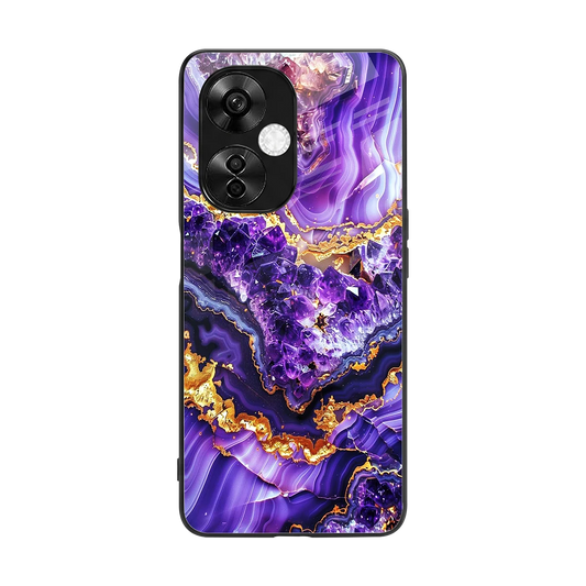 Purple Majesty back phone cover | glass case for oneplus nord ce 3 lite